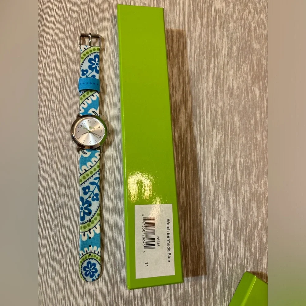 NWT Vera Bradley Blue Floral Watch